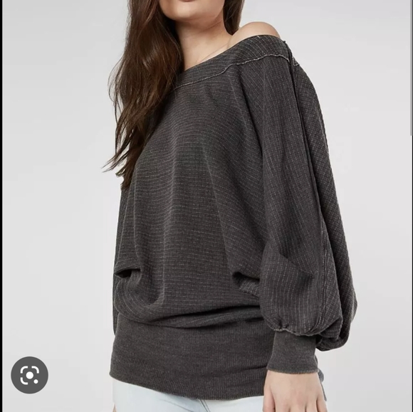 We The Free Tops - Free People Willow Washed Thermal Tunic